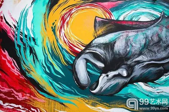 澳大利亚街头艺术家MEGGS的壁画作品