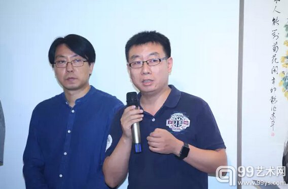 参展艺术家阴澍雨致辞