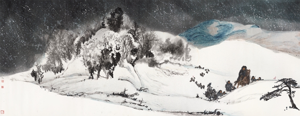 张友宪 走向胜利-215cm×1100cm-2015年