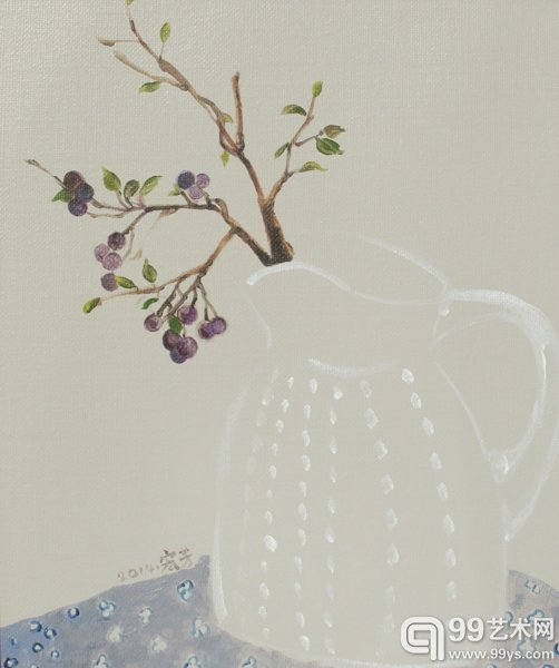作者：张宏芳   花•静物 油画