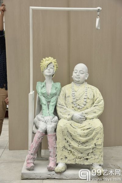 《缘 . 公车上》冉光号,玻璃钢120cm90cm180cm (2)