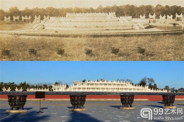 天坛圜丘,这里是皇帝举行冬至祭天大典的场所。除了曾经遍地荒草,也没啥大变化。