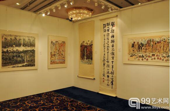 中国嘉德（香港）2015秋拍预展现场-林夕藏方绍鹰书画