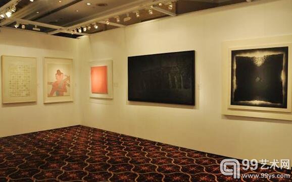 中国嘉德（香港）2015秋拍预展现场-油画雕塑版块-抽象艺术品