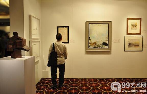 中国嘉德（香港）2015秋拍预展现场-油画雕塑-赵无极等艺术家作品