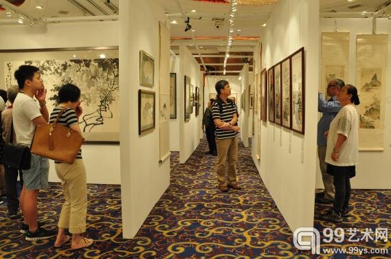 中国嘉德（香港）2015秋拍预展现场：中国书画版块