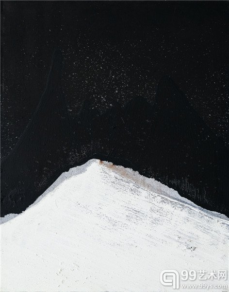 《没有月亮的 1985》80cm×100cm，布面油画，2014 年