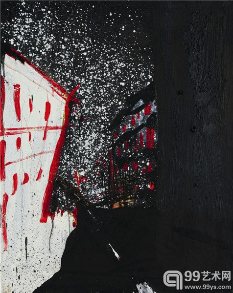 《去星空》80cm×100cm，布面油画，2014 年.