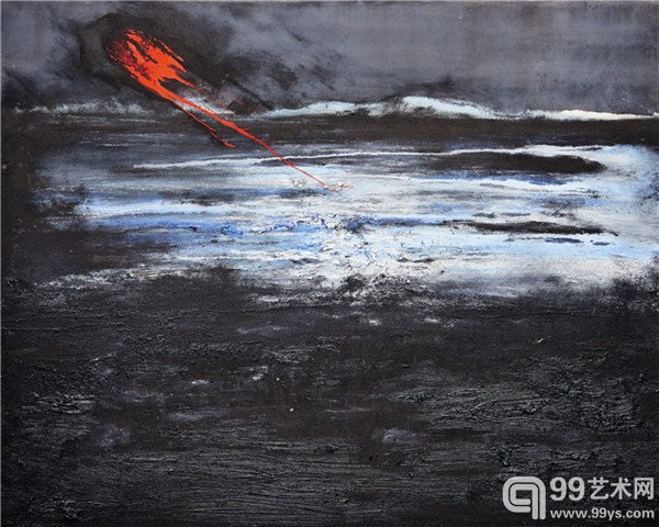 《日》110cm×150cm，布面油画，2015 年.