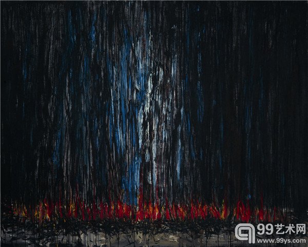 《土地 -1945》110cm×150cm，布面油画，2014 年
