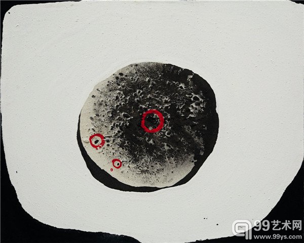 《月球去 1989》80cm×100cm，布面油画，2014 年