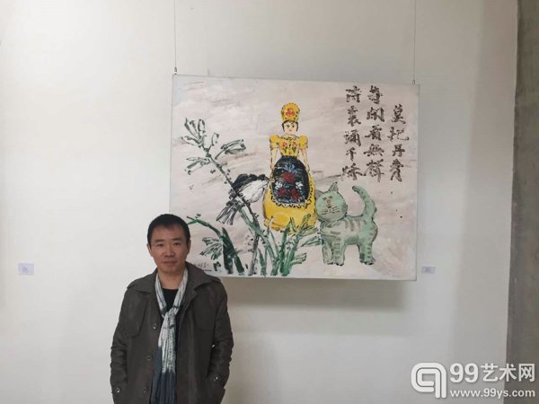 艺术家何森 与其作品