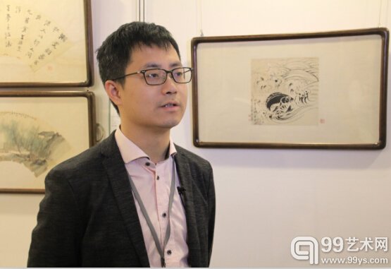 北京匡时2015夏拍预展现场-晏旭接受99艺术网采访