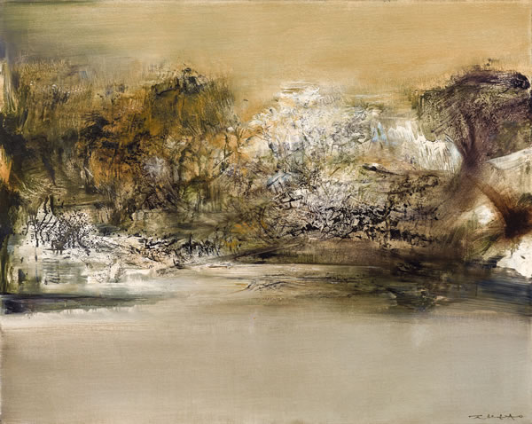 赵无极 《7.12.69》 1969 油彩 画布 73 x 92 cm