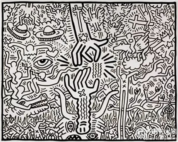 Keith Haring - The Marriage of Heaven and Hell 天堂和地狱的婚姻