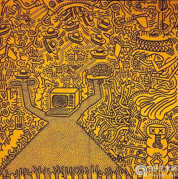 Keith Haring - Untitled (Sin titulo) 未命名， 1984