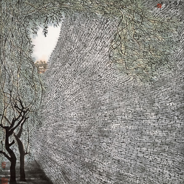 李小可 《宫墙》 94.5×95.5cm 2004年作
