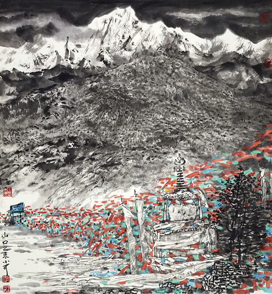 李小可《山口》 97×89cm 2015年作 