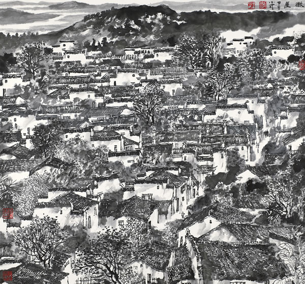 李小可 《徽屋》 89×96.5cm  2014年作