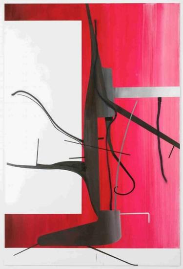 阿尔伯特·奥伦（Albert Oehlen）的《无题（树31）》（ Untitled (Baum 31) ，2015） 图片： Courtesy of Galerie Max Hetzler Berlin 