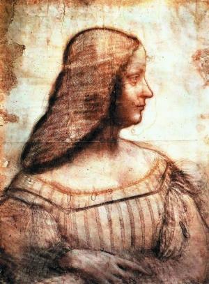 达芬奇《贵妇》成品图正是根据目前存于罗浮宫的草图加工而来。