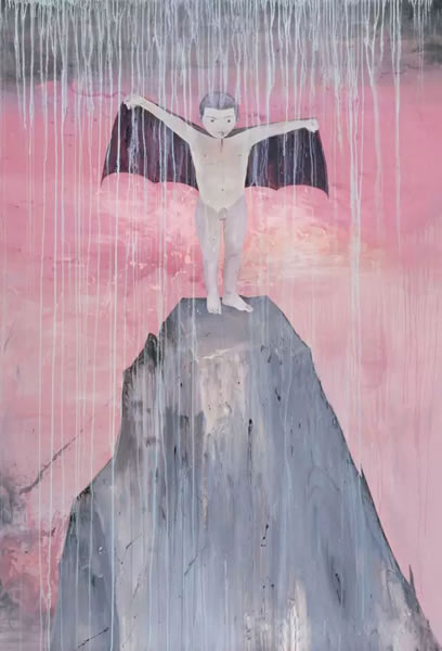 如果能飞，能去往哪里？  2006年 布面 丙烯 250 × 170 cm