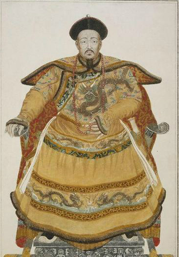 彩印乾隆画像