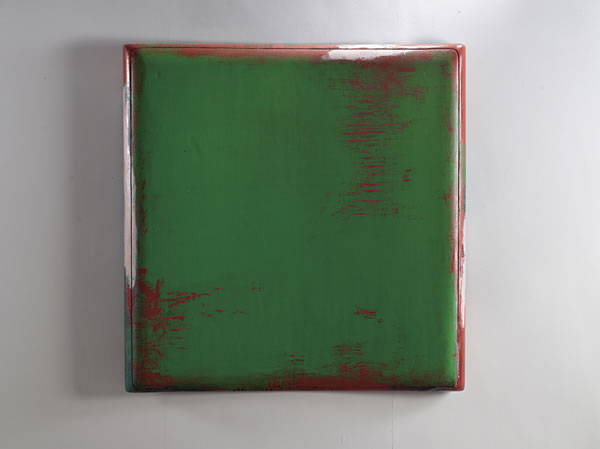 苏笑柏《春水绿波》．综合媒材．170×168×12 cm．2014。