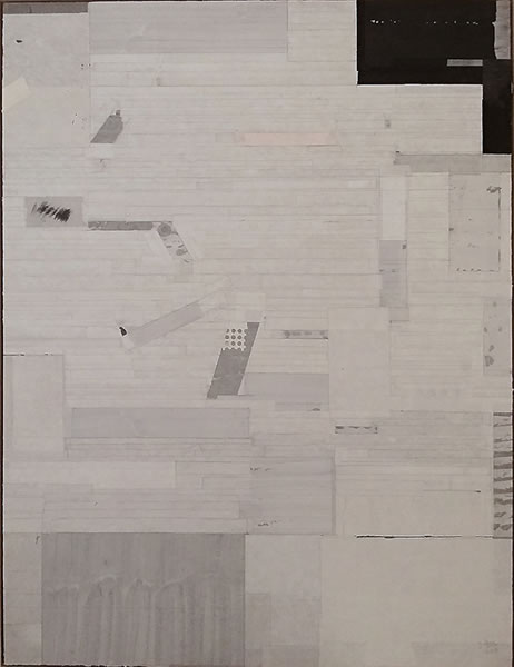 梁铨《无题》．纸本拼贴．160×122 cm．2014。