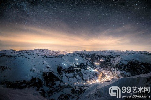 摄影师David Kaplan的一组拍摄于高山上的夜景风光摄影作品