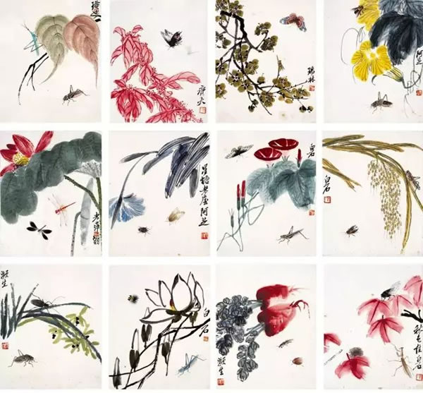 齐白石 《可惜无声 花鸟工虫册》