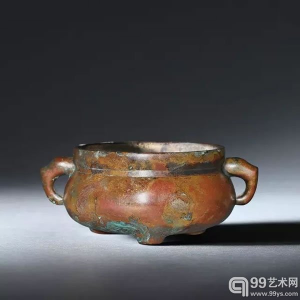 明嘉靖/万历 压经炉 “大明宣德年制”楷书款 口径10.3厘米 高6.2厘米 重501克