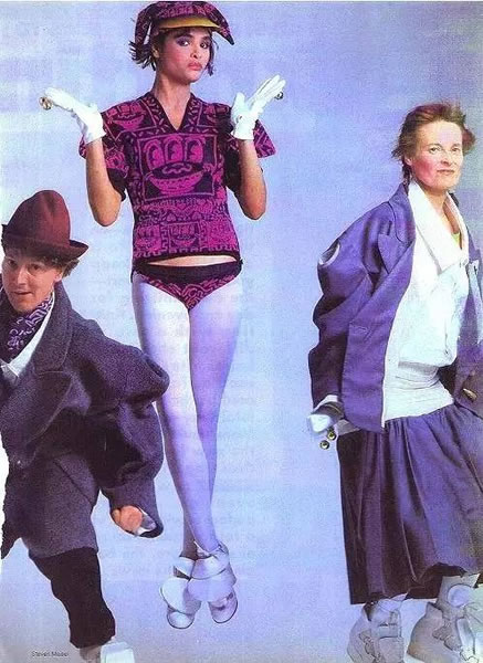 Keith Haring和 Vivienne Westwood合作的1984年的秋冬系列