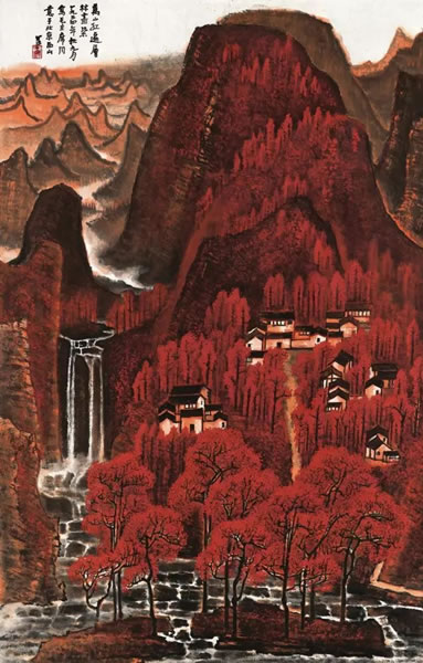李可染 万山红遍