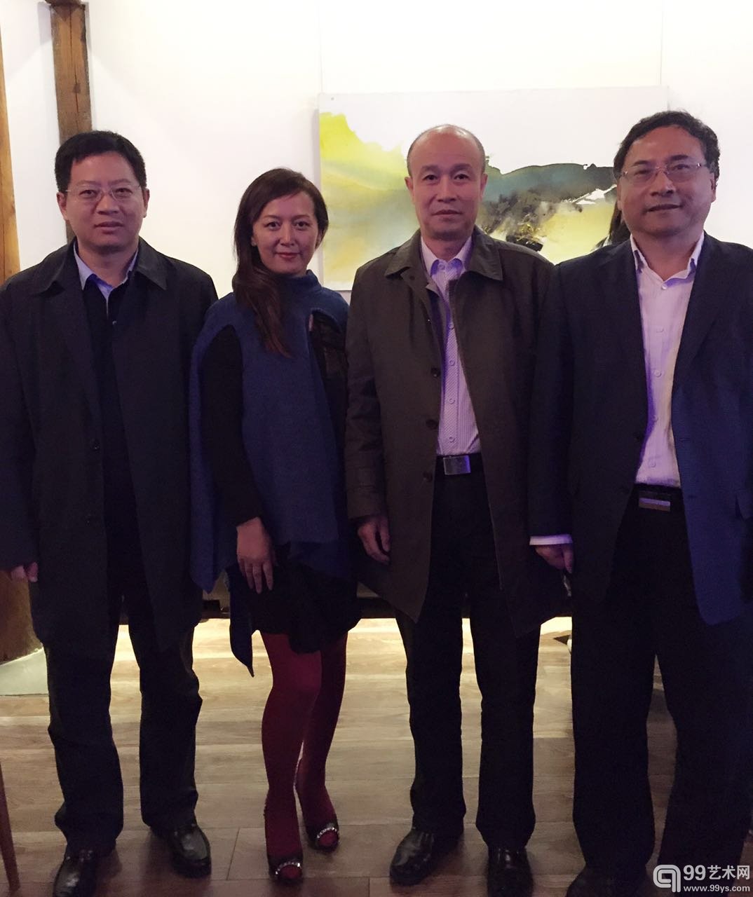 左起：鼎信基金董事长章华，阿波罗艺术网 董事长郝友，国家文创产业基金赵福林，中国船舶董事长张一木