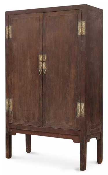 明末清初 黄花梨高足方角柜 111×43×180cm RMB:1,000,000-2,000,000