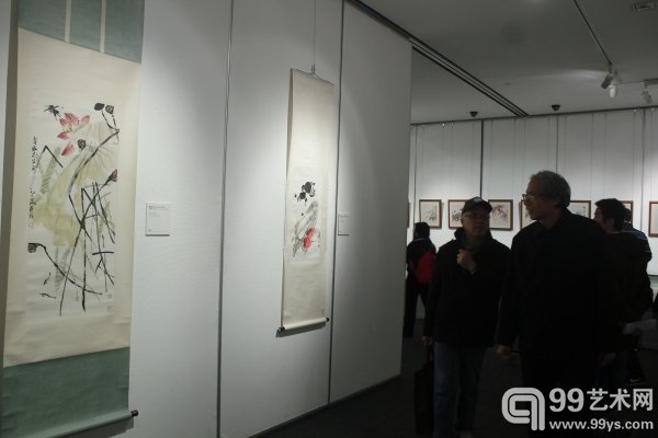 “叶隐闻声——齐白石工笔草虫大展”展览现场