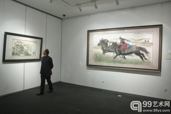 “叶隐闻声——齐白石工笔草虫大展”展览现场
