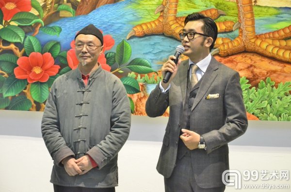 开幕式现场今日美术馆馆长高鹏致辞