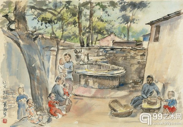 萧淑芳 北京郊区 镜心 设色纸本 27 × 39 cm RMB: 40,000-60,000