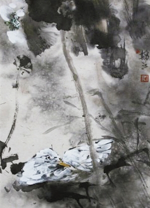 徐锦江作品《独爱清幽关》。