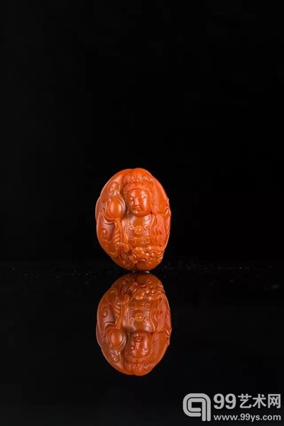 Lot:6058 观音 作者：李映峰 尺寸：51.4*38.3*21.1mm 约重53.8g RMB:80,000-92,000