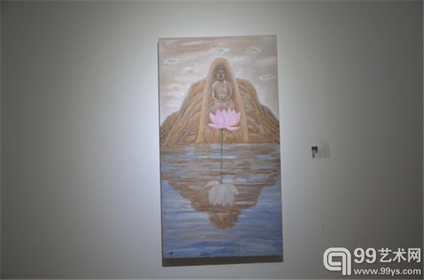 刘林魁 《荷意》画布油彩 70X130cm