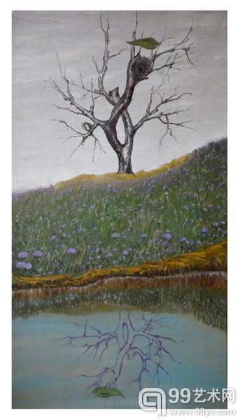 刘林魁《空》70X130cm 画布油彩