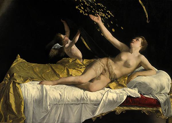 欧拉齐奥·简提列斯基，《达娜厄》；油彩画布，1621年作 估价：2,500万至3,500万美元／1亿9,500万至2亿7,300万港元