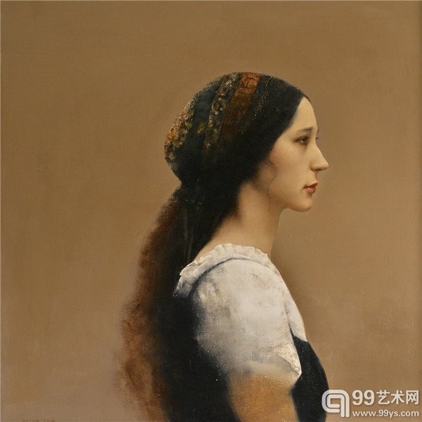 徐明《凯特》80cmx80cm 布面油画 2014
