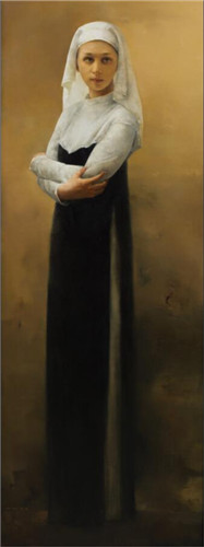 徐明《墙外》 158x60cm 布面油画 2014