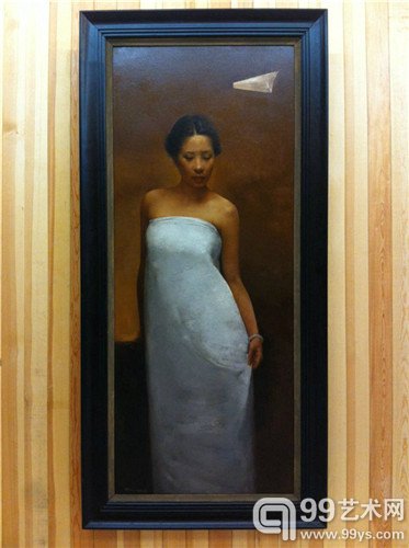 徐明《沉重的纸飞机（三）》158x60cm 布面油画 2012