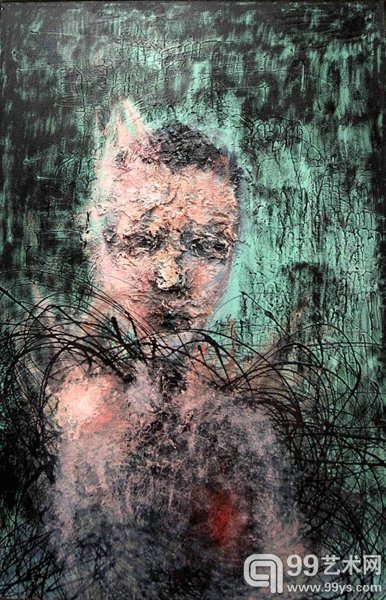 韦加-《我心燃烧》100cmX150cm++布面油画++2014