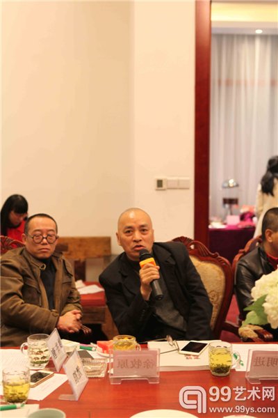 艺术家黄明进发言